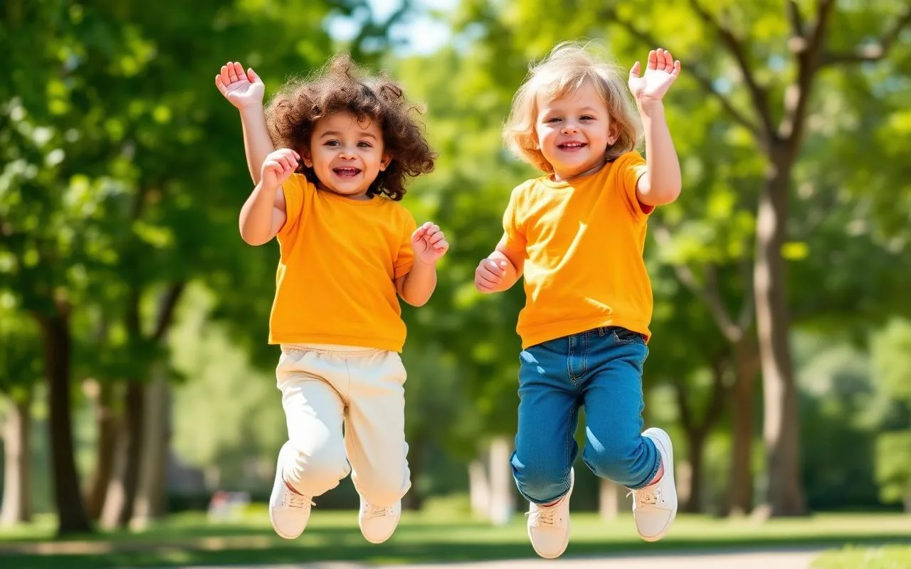 Everyday toddler clothes for active kids playing in park